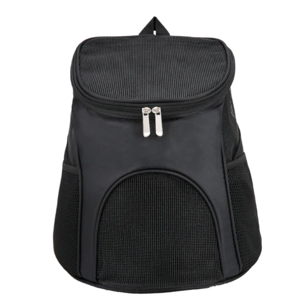 10006 Black breathable mesh pet carrier backpack for cats and dogs
