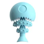 10006 Blue fish bone-shaped TPR puppy teething toy