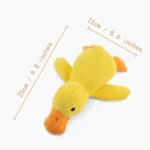 10006 Size dimensions of Dog Calming Duck Plush Toy – Perfect fit for small, medium, and large dogs