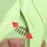 10006 Close-up of sharp stainless steel blades and safety guard on pet nail clipper