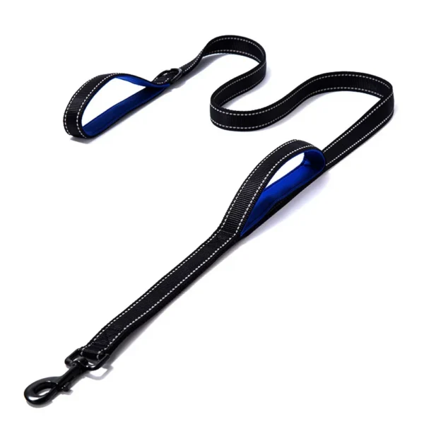 10006 Reflective dog leash in blue color, OEM dog leash for pet stores