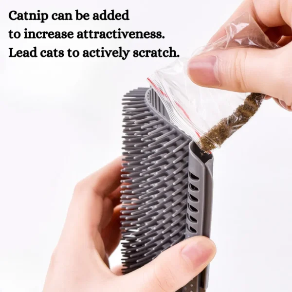 10006 Easy install cat self groomer with soft comb for massage, shedding hair removal, and scratching relief