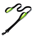 Reflective dog leash in green color, small MOQ wholesale pet product