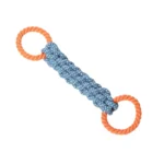 Wholesale double ring dog rope toy durable chew and tug for aggressive chewers