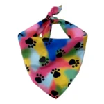 10008 Multi-colored summer pet bandana – polyester printed scarf for dogs and cats, wholesale accessory