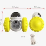10008 Robot shaped pet toy tumbler dispenser size dimensions for wholesale buyers