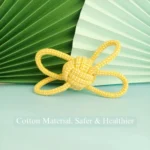Durable rope dog toy used for chewing and tug training