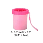 Portable Dog paw cleaner size Portable Dog paw cleaner size