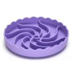 10010 Purple dog slow-eating silicone bowl with anti-spill suction cups