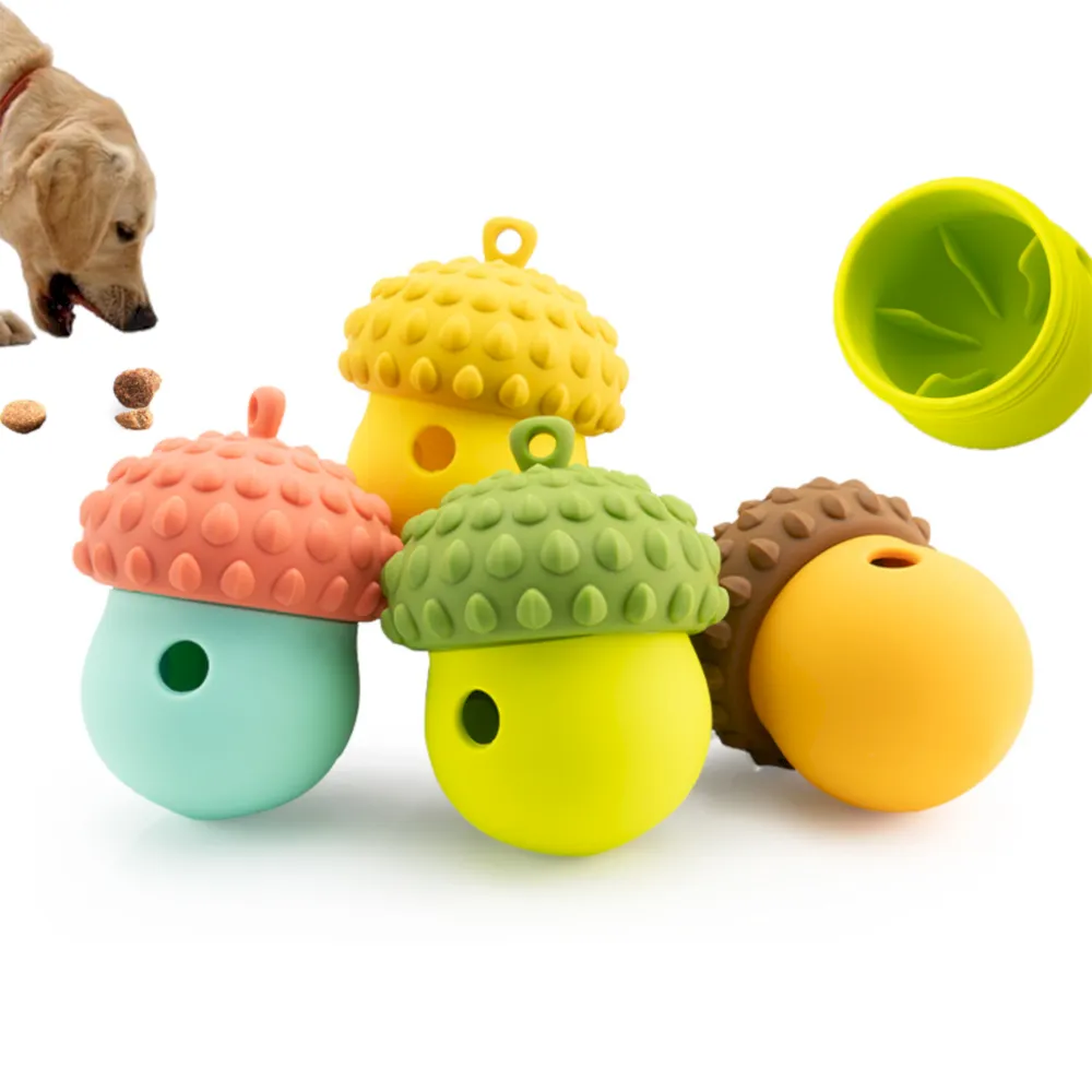 Berry-shaped silicone dog slow feeder treat dispensing toy wholesale