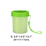 10010 Portable Dog paw cleaner Yellow size