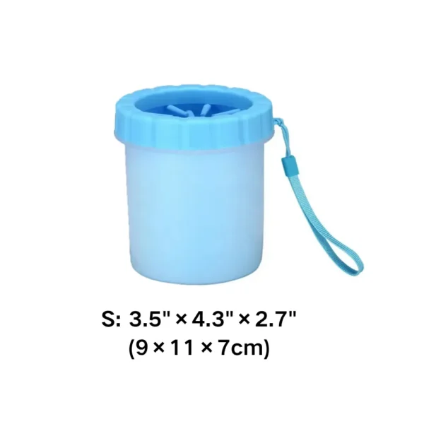 Portable Dog paw cleaner blue size Portable Dog paw cleaner blue size