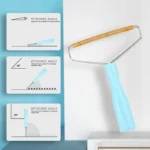 10011 Close-up view of the pet hair remover handle and cleaning surface