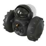 10012 Robot shaped pet toy dispenser in black color