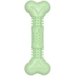 8c27ef7486e86d6c891d687d54ec866d Bone-shaped TPR dog chew toy in green color for puppy teething wholesale