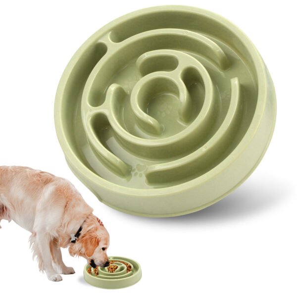 O1CN01TlnBXz1GqHUl1eH2O_!!2217257650673-0-cib Green round puzzle slow feeding bowl for cats and dogs
