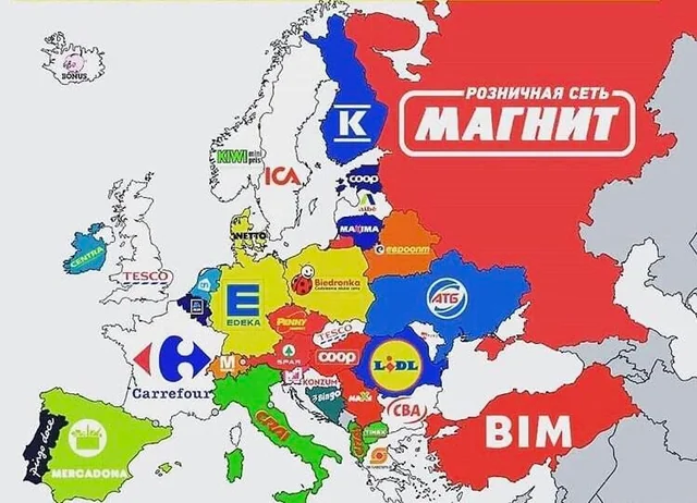 Europe's largest supermarkets