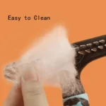 10001 Double row pet brush removing loose fur and undercoat from cat