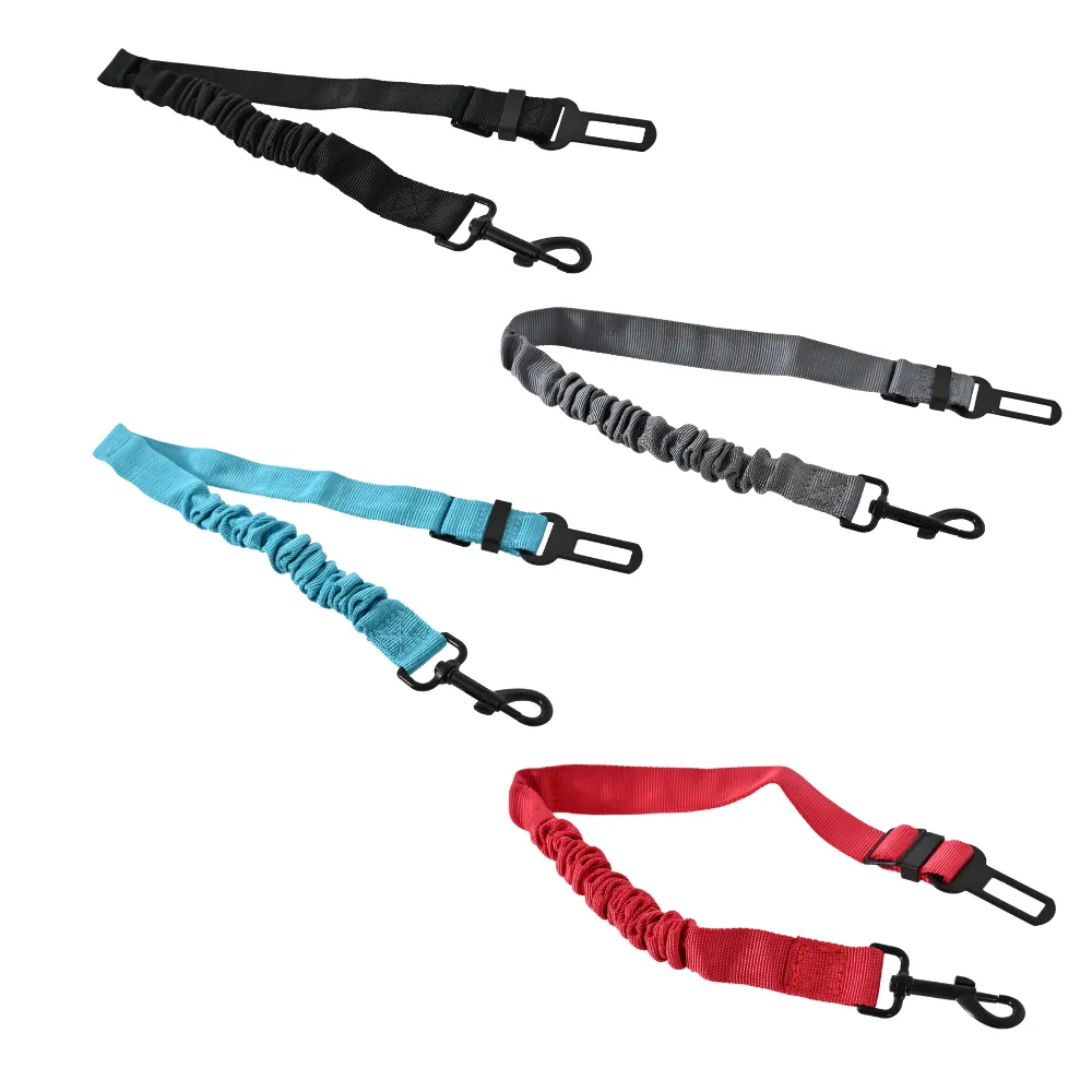 Wholesale Dog Car Seat Belt Leash – Adjustable Safety Pet Travel Restraint (4 Colors)
