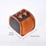 10001 Size reference of chew cube dog toy, designed for puppies and adult dogs.