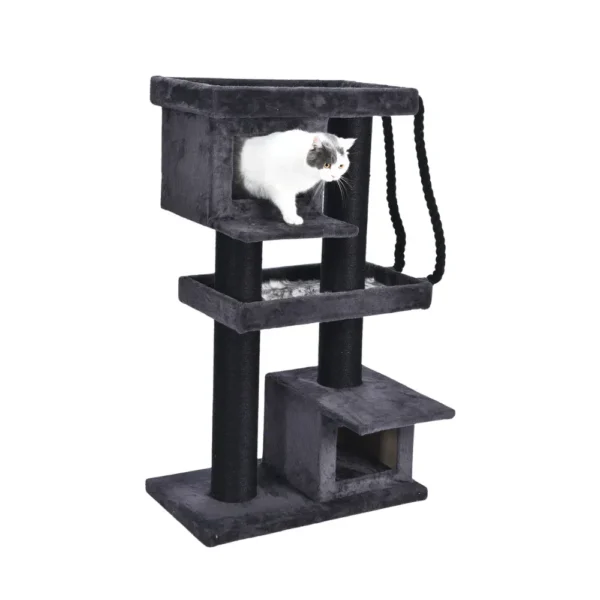 10002 Cats climbing and scratching on durable wholesale cat furniture