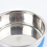 High-quality stainless steel interior of pet feeding bowl