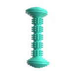 10002 Turquoise TPR dog dental chew stick bone shape teething toy