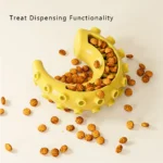 10002 Wholesale dog chew toy with treat dispenser – dental cleaning, chewing, and interactive play functions