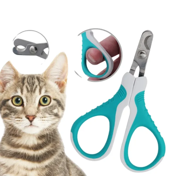 10002 Pet groomer using stainless steel nail clippers on a cat – wholesale pet grooming supplies
