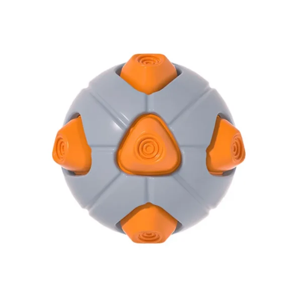 10003 Orange TPR squeaky dog ball toy – durable interactive chew toy