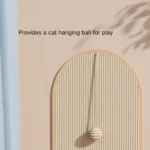 Cat scratching durable sisal mat wall-mounted furniture protector
