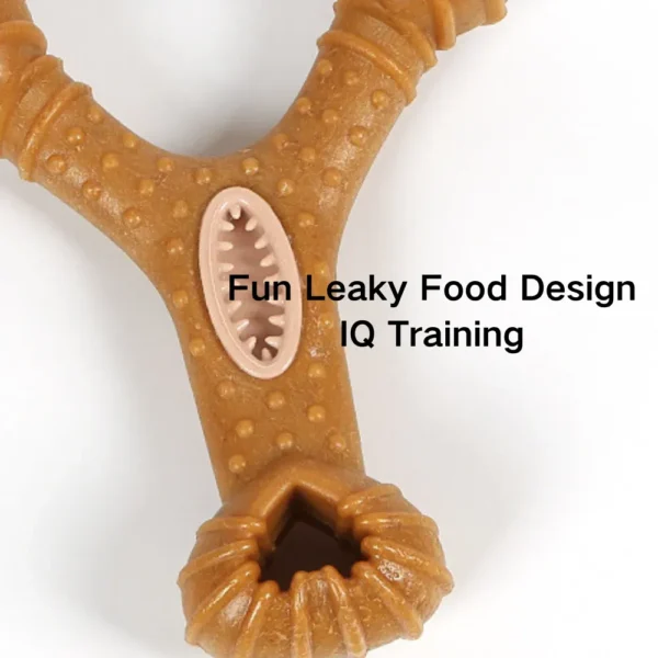 10003 Wood-infused chew toy promoting dental health and reducing plaque
