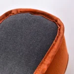 10003 Close-up of chew cube dog toy with reinforced stitching and squeaky design for durability.