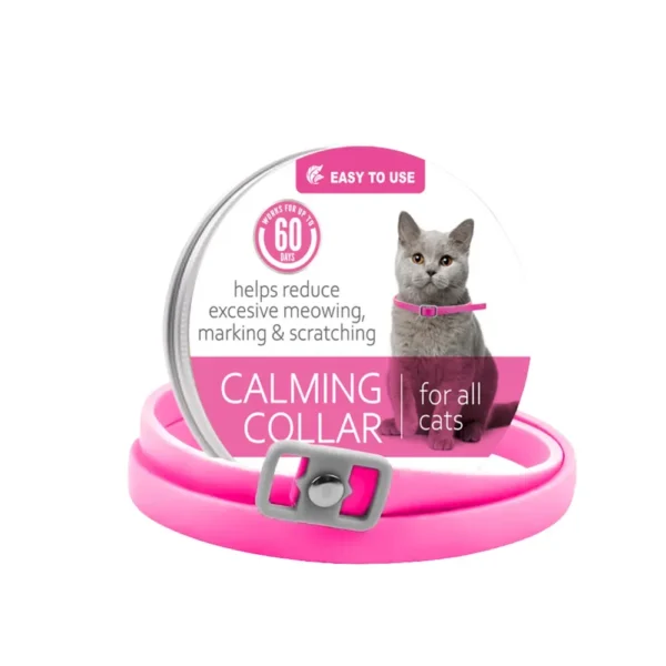 10003 Pink calming collar for cats for stress and anxiety relief