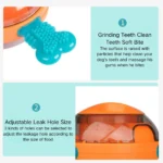 10003 Wholesale dog toy with chewable rubber bones – treat dispensing and slow feeding function for active dogs