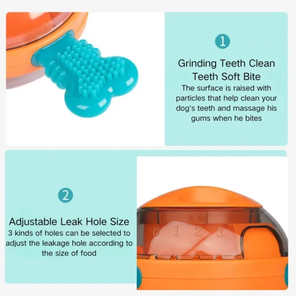 10003 Wholesale dog toy with chewable rubber bones – treat dispensing and slow feeding function for active dogs