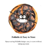 Interactive foldable tunnel toy for cats chasing, hiding, and exercise