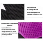 10004 Close-up view of pet grooming glove with soft rubber tips for effective hair removal