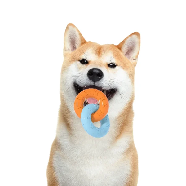 10004 Pet dental care and chewing benefits with TPR dog toy in wholesale pack