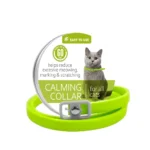 10004 Green calming collar for cats, reduces meowing and scratching