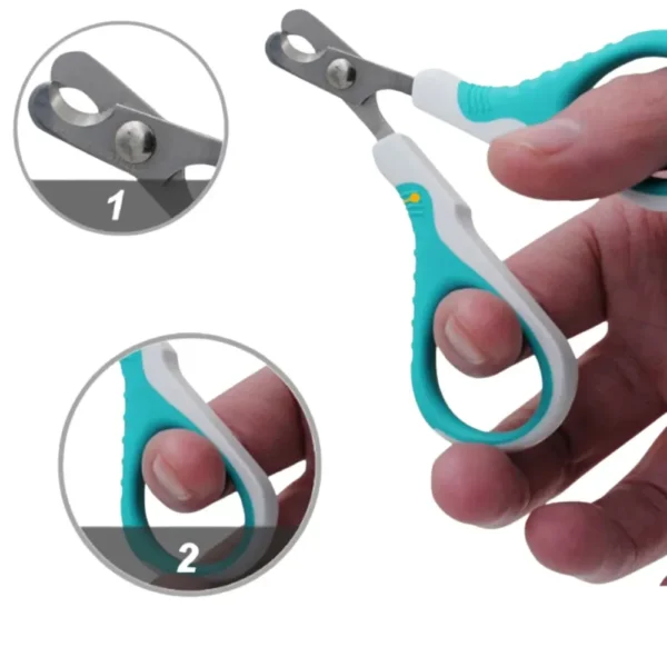 10004 Ergonomic safety grip pet nail clippers trimming cat nails – bulk grooming tool for pet shops