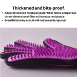 10005 Pet grooming glove in action – bathing, massaging, and removing loose fur