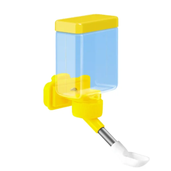 10005 Yellow bird water feeder hanging dispenser