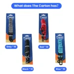 10005 Dog Car Seat Belt Leash in Black, Blue, Red, and Pink (4 Assorted Colors)