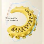 10005 Close-up of durable octopus tentacle dog chew toy – treat dispenser and dental cleaning design