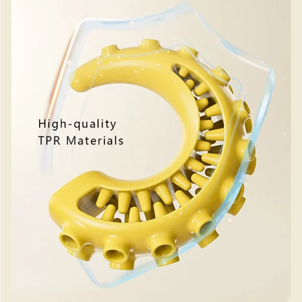 10005 Close-up of durable octopus tentacle dog chew toy – treat dispenser and dental cleaning design