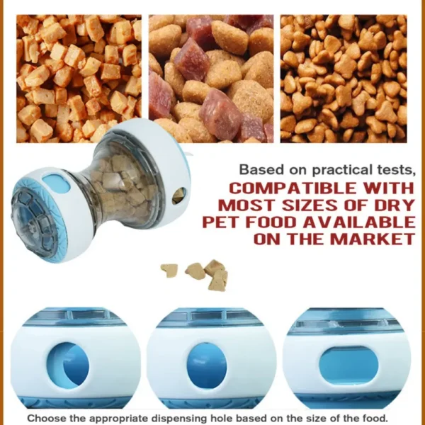 10005 Adjustable treat outlet slow feeder dog puzzle toy