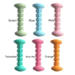 10006 6 assorted colors TPR dog dental chew stick bone shape pet toys wholesale