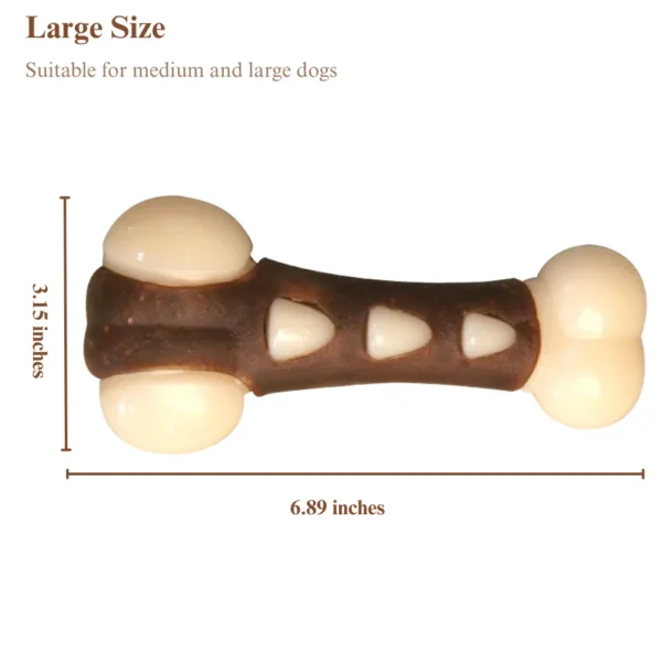 10006 Dog paw bone chew toy size chart for small, medium, and large dogs