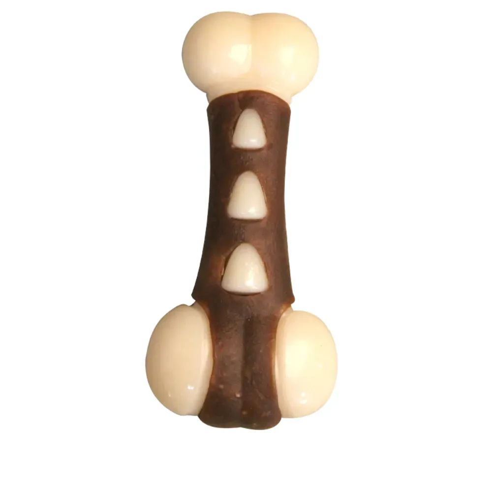 Wholesale durable dog chew bone toy in paw bone shape for dental health and chewing